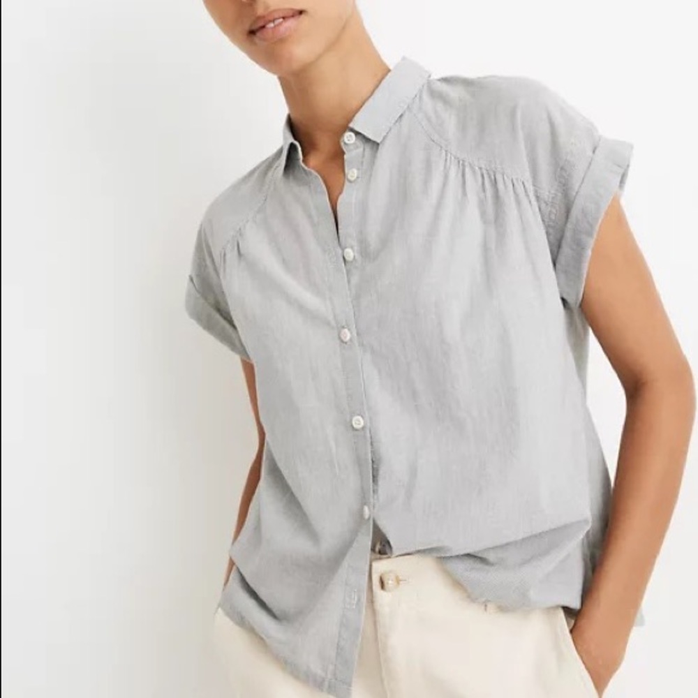 Madewell striped button-down in good used condition